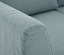 Sofa 3 cuerpos Yoco con Patas de Madera en Acabado negro