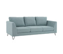 Sofa 3 cuerpos Yoco con Patas de Madera en Acabado negro