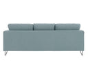 Sofa 3 cuerpos Yoco con Patas de Madera en Acabado negro