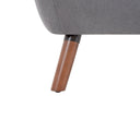 Sofa 2 cuerpos San Blas con Patas de Madera en Acabado nogal