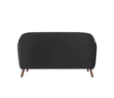 Sofa 2 cuerpos San Blas con Patas de Madera en Acabado nogal