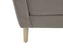 Sofa 3 cuerpos Levanto con Patas de Madera en Acabado encino