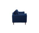 Sofa 3 cuerpos Levanto con Patas de Madera en Acabado nogal
