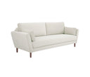 Sofa 3 cuerpos Levanto con Patas de Madera en Acabado nogal