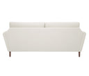 Sofa 3 cuerpos Levanto con Patas de Madera en Acabado nogal