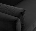 Sofa 3 cuerpos Levanto con Patas de Madera en Acabado nogal