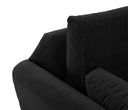 Sofa 3 cuerpos Levanto con Patas de Madera en Acabado nogal