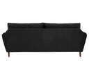 Sofa 3 cuerpos Levanto con Patas de Madera en Acabado nogal