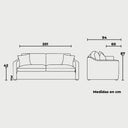 Sofa 3 cuerpos Marie