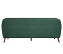Sofa 3 cuerpos San Blas con Patas de Madera en Acabado nogal