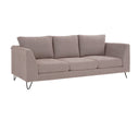 Sofa 3 cuerpos Yoco con Patas de Madera en Acabado negro