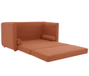 Sofa cama Basil con Patas de Madera en Acabado Nogal