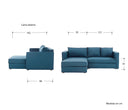 Sofa cama Yamanik izquierdo