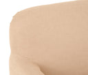 Sofá Jitotol 3 cuerpos en color beige con pata en acabado nogal