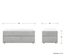 Taburete Amil en color gris