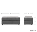 Taburete Amil en color gris