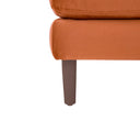 Taburete Levanto con Patas de Madera en Acabado nogal