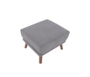 Taburete San Blas con Patas de Madera en Acabado nogal