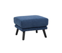 Taburete San Blas en color azul, con un diseño moderno y un asiento acolchado, ideal para cualquier espacio de tu hogar.