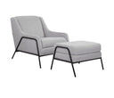 Taburete Tuxama en gris claro con diseño moderno y ergonómico, ideal para cualquier ambiente del hogar.