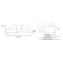 Sofa Cama izquierdo Arriaga