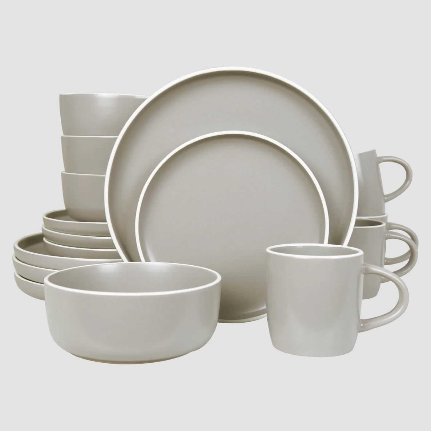 Vajilla de cerámica para 4 personas Valle