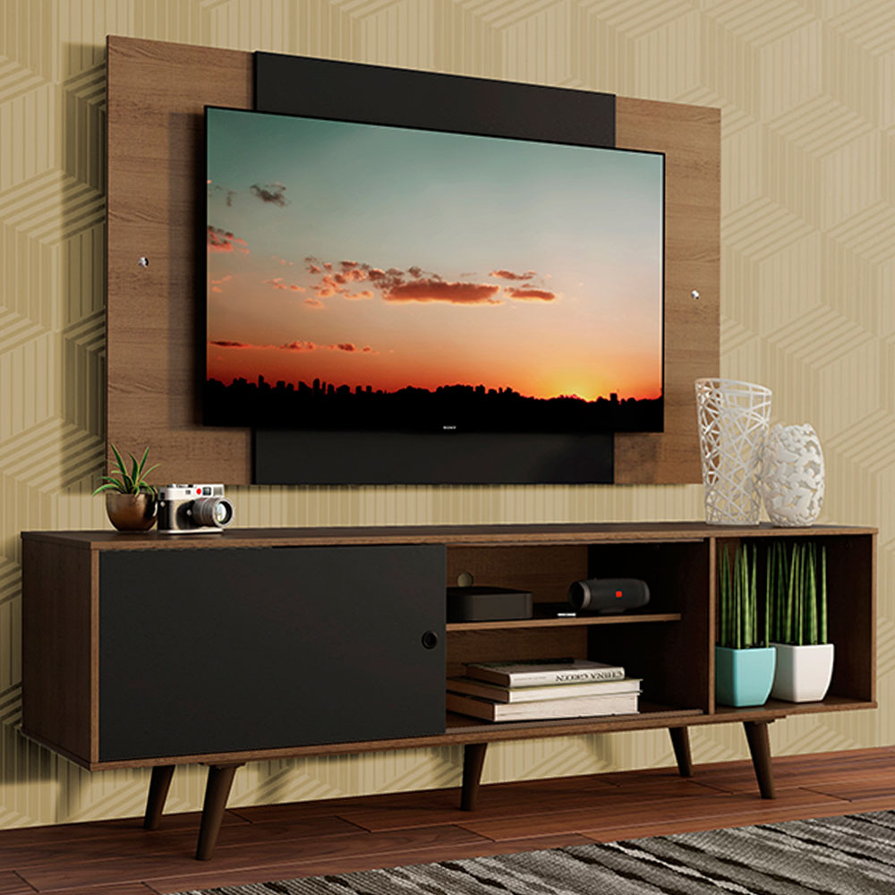 Set de 2 muebles para tv Atiquipa Nogal