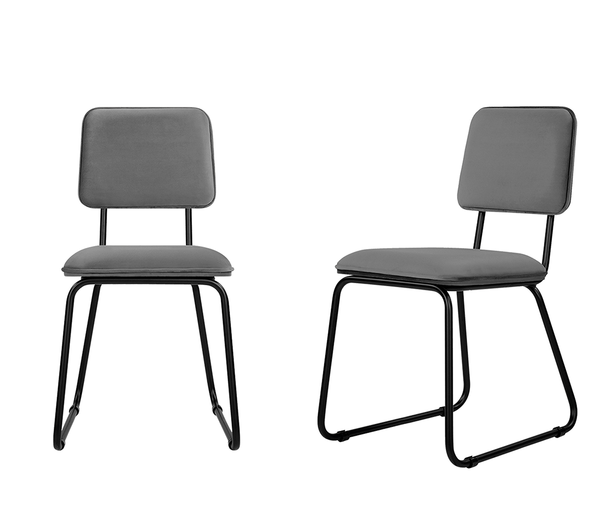 Set de 2 sillas Gaona negro 