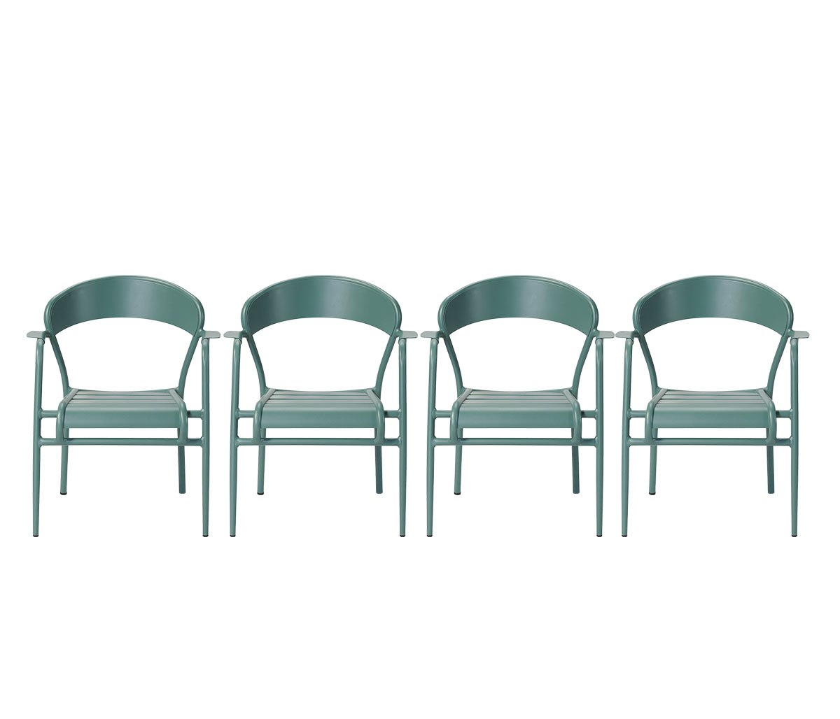 Set de 4 sillas Torino con brazo 