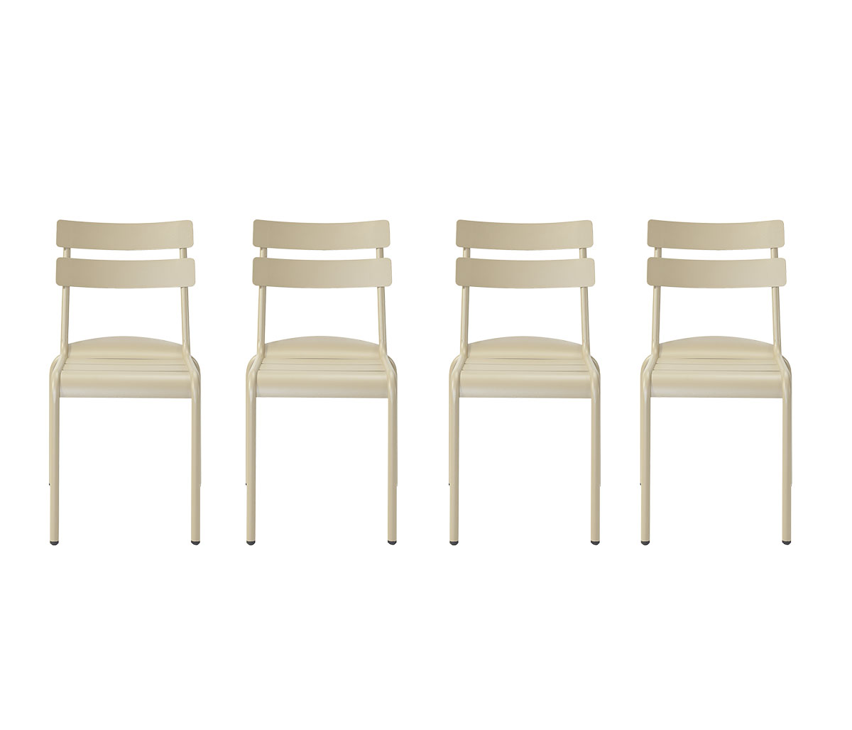 Set de 4 sillas Torino sin brazo 