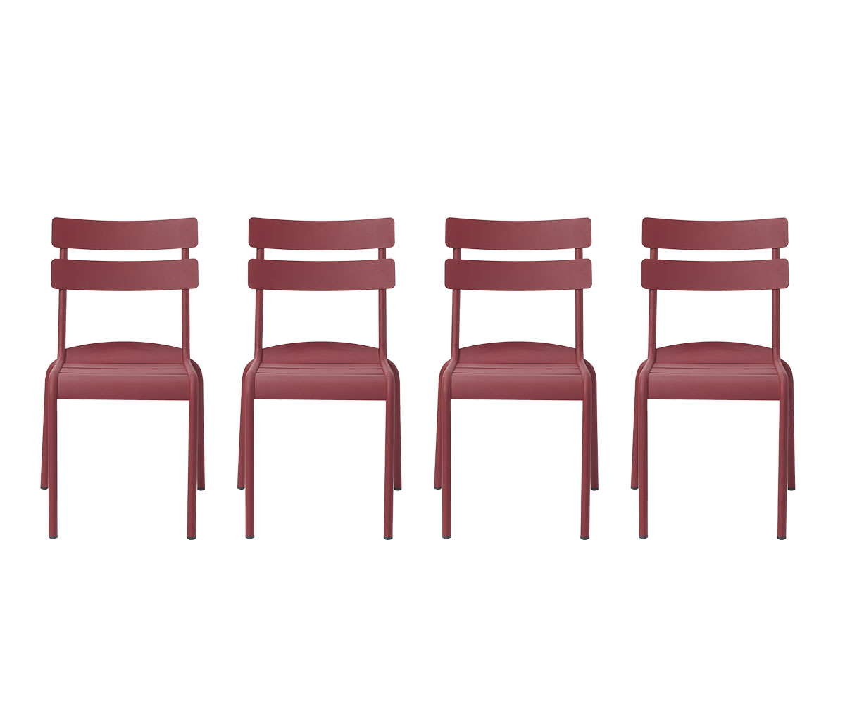 Set de 4 sillas Torino sin brazo 