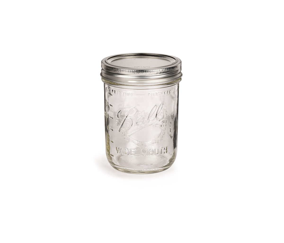 Frasco Mason Jar Ball boca ancha 473ml - Transparente