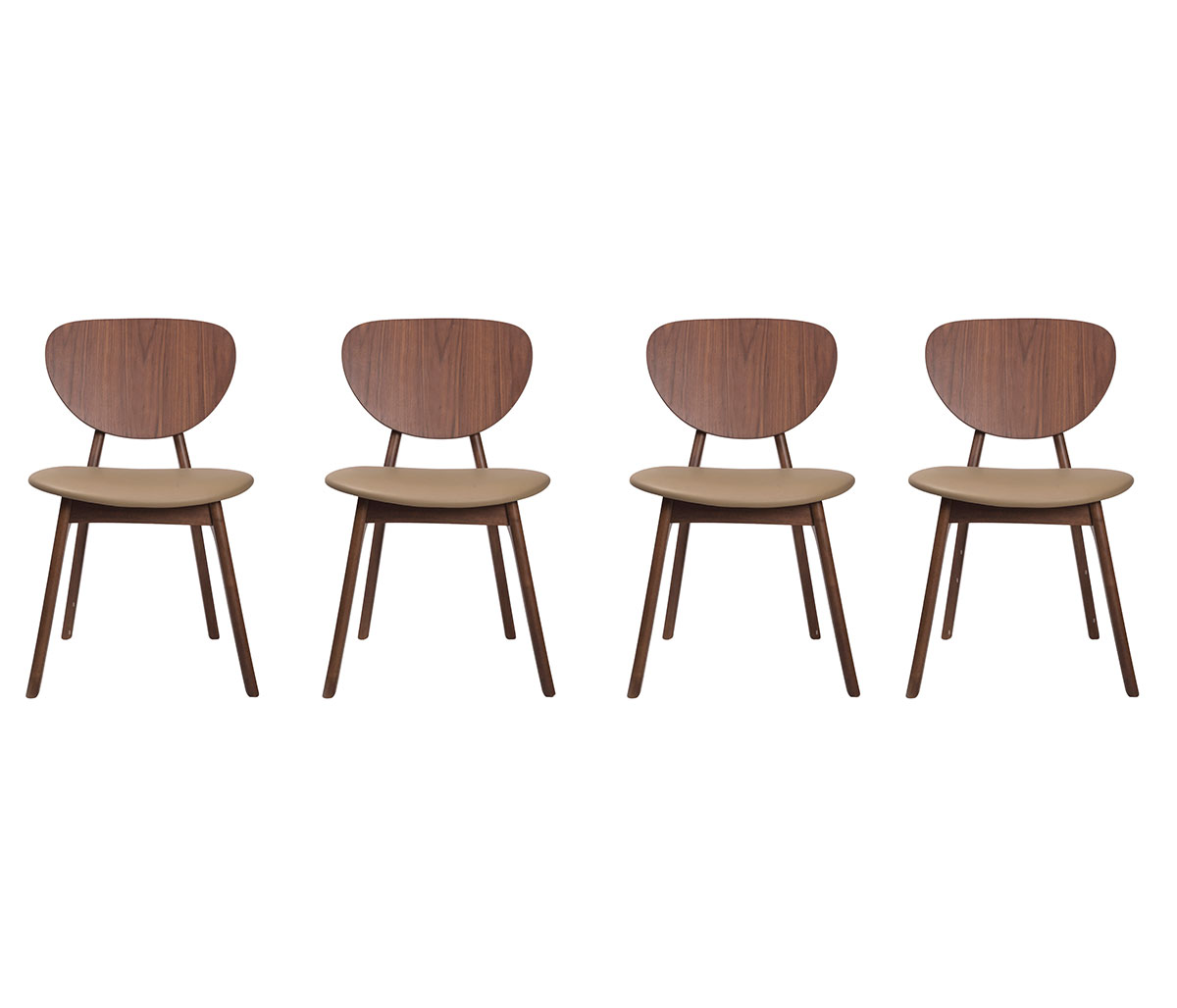 Set de 4 sillas Castaños - Café