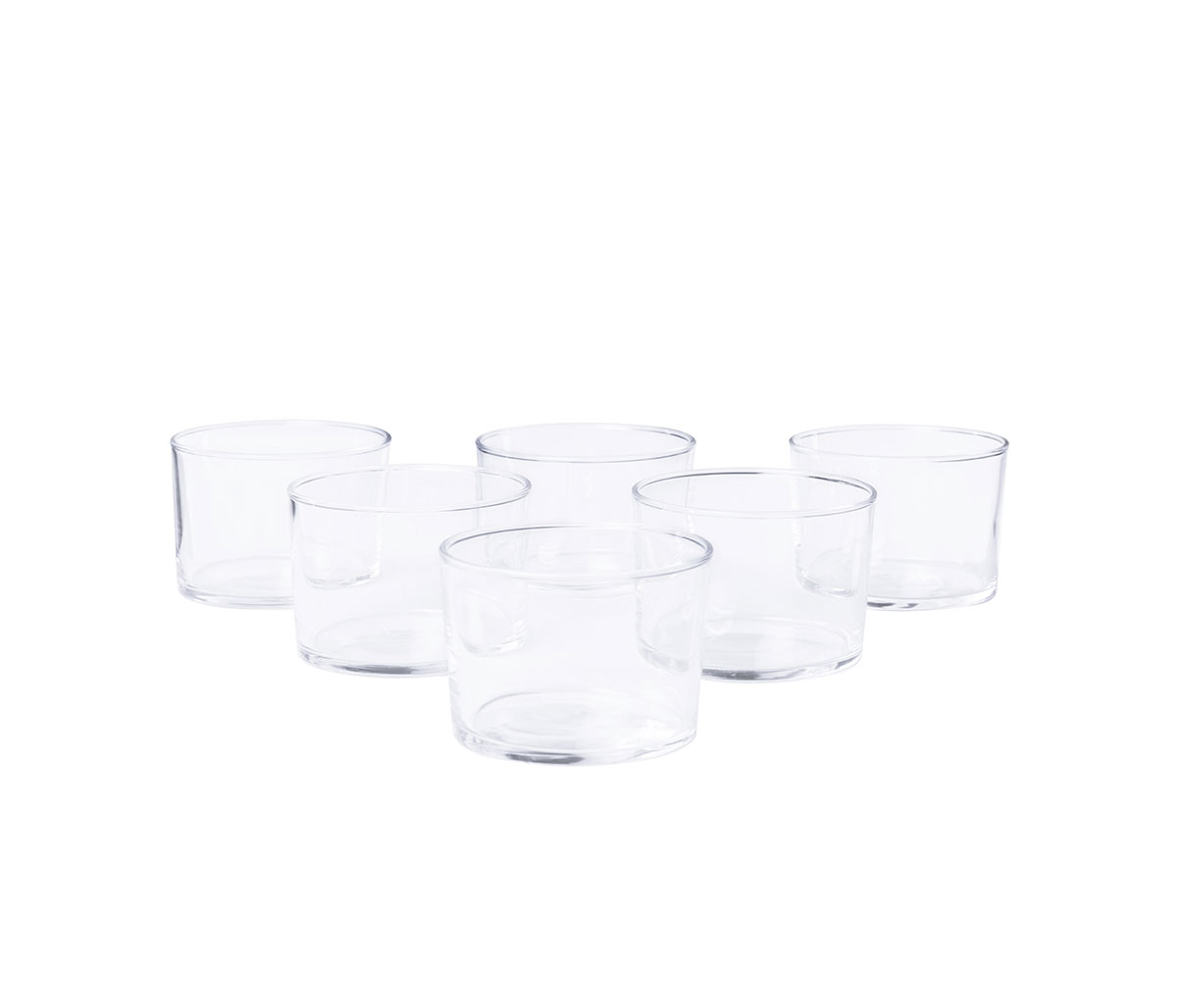 Set de 6 vasos Delit de 230ml - Transparente